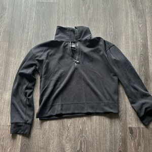 Athleta Cropped Half Zip Sweatshirt